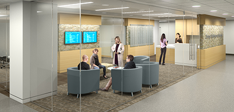 CLASS Center reception rendering